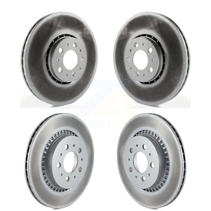 [Avant + Arrière] Kit de disque (revêtu) de frein pour 2003-2014 Volvo XC90 avec 328mm Diameter Rotor KG-101169