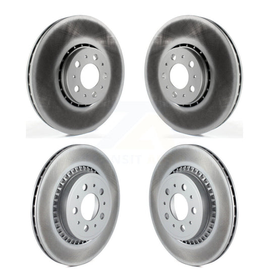 [Avant + Arrière] Kit de disque (revêtu) de frein pour 2003-2014 Volvo XC90 avec 328mm Diameter Rotor KG-101169