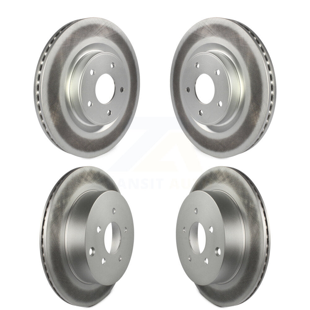 [Avant + Arrière] Kit de disque (revêtu) de frein pour Nissan INFINITI Pathfinder Murano QX60 Q50 JX35 Q60 KG-101172