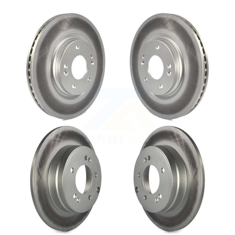 [Avant + Arrière] Kit de disque (revêtu) de frein pour Hyundai Sonata Kia Optima avec Manual Parking KG-101194