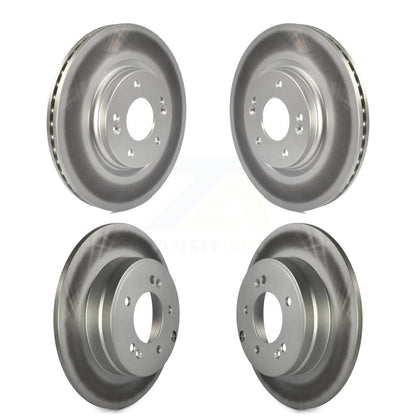 [Avant + Arrière] Kit de disque (revêtu) de frein pour Hyundai Sonata Kia Optima avec Manual Parking KG-101194