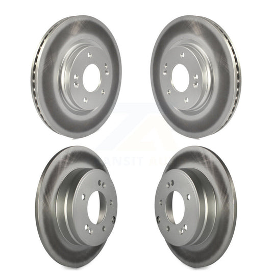 [Avant + Arrière] Kit de disque (revêtu) de frein pour Hyundai Sonata Kia Optima avec Manual Parking KG-101194