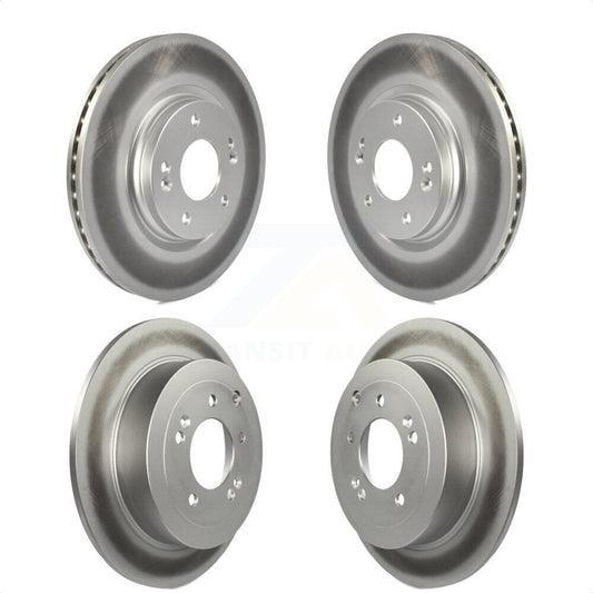 [Avant + Arrière] Kit de disque (revêtu) de frein pour Hyundai Tucson Kia Sportage KG-101197 par Genius