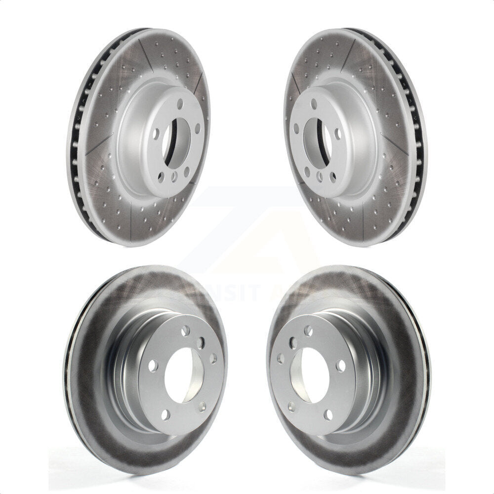 [Avant + Arrière] Kit de disque (revêtu) de frein pour 2017 BMW 328d avec 340mm Diameter Rotor KG-101215 par Genius