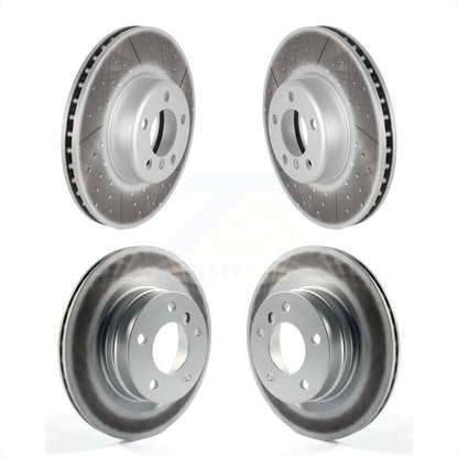 [Avant + Arrière] Kit de disque (revêtu) de frein pour 2017 BMW 328d avec 340mm Diameter Rotor KG-101215 par Genius