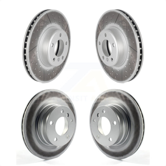 [Avant + Arrière] Kit de disque (revêtu) de frein pour 2017 BMW 328d avec 340mm Diameter Rotor KG-101215 par Genius