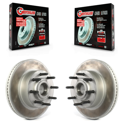[Avant] Kit d'ensemble disque (revêtu) de frein à disque (revêtu) et moyeu pour Ford F-250 Super Duty F-350 KG-101223
