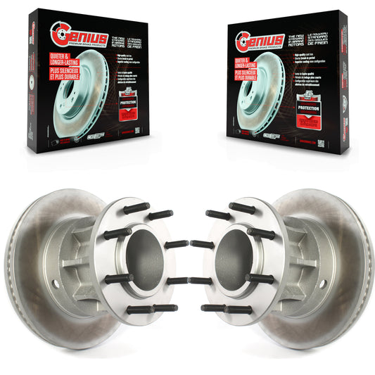 [Avant] Kit d'ensemble disque (revêtu) de frein à disque (revêtu) et moyeu pour Ford F-350 Super Duty F-250 F-450 F-550 KG-101224