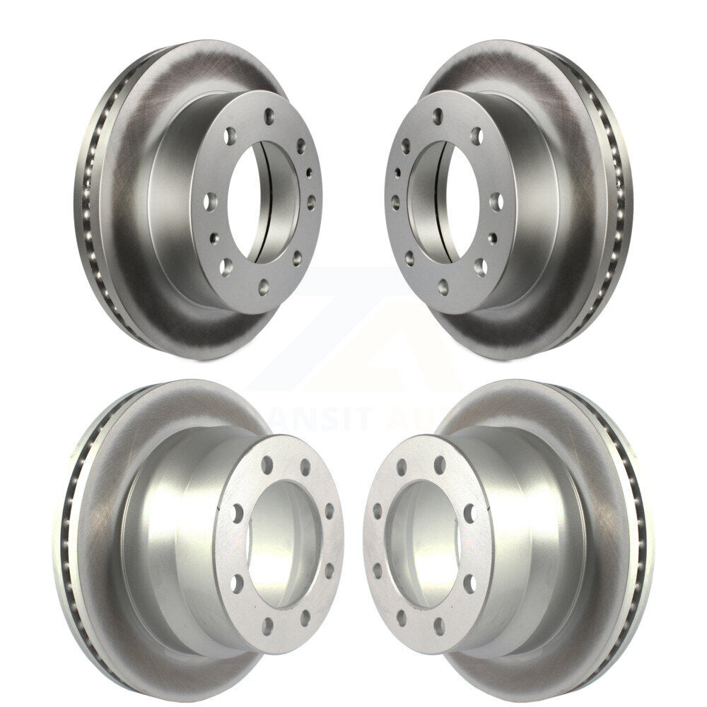 [Avant + Arrière] Kit de disque (revêtu) de frein pour Chevrolet Express 4500 GMC Savana KG-101225