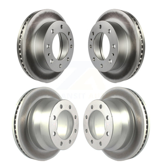 [Avant + Arrière] Kit de disque (revêtu) de frein pour Chevrolet Express 4500 GMC Savana KG-101225