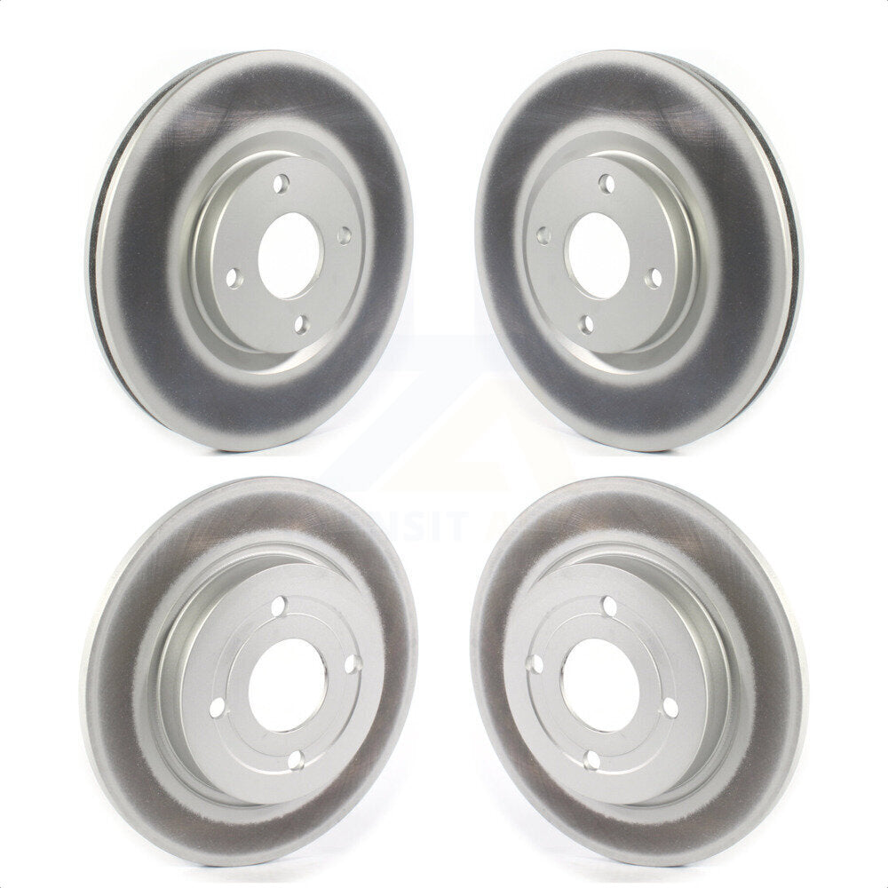 [Avant + Arrière] Kit de disque (revêtu) de frein pour 2018-2022 Ford EcoSport AWD KG-101243 par Genius