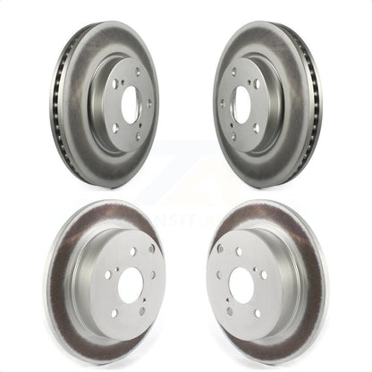 [Avant + Arrière] Kit de disque (revêtu) de frein pour 2012-2018 Toyota Prius V KG-101258 par Genius