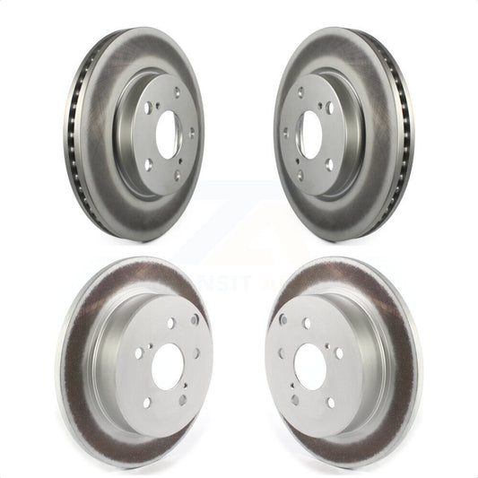 [Avant + Arrière] Kit de disque (revêtu) de frein pour 2012-2018 Toyota Prius V KG-101258 par Genius