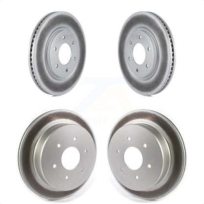 [Avant + Arrière] Kit de disque (revêtu) de frein pour 2017-2023 Nissan TITAN KG-101262 par Genius