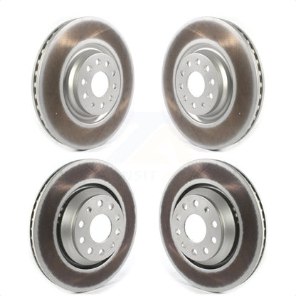 [Avant + Arrière] Kit de disque (revêtu) de frein pour Volkswagen GTI Audi Golf R S3 Q3 Arteon A3 Quattro KG-101277 par Genius