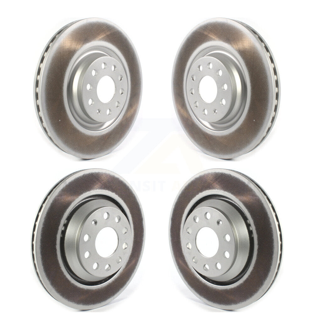 [Avant + Arrière] Kit de disque (revêtu) de frein pour Volkswagen GTI Audi Golf R S3 Q3 Arteon A3 Quattro KG-101277