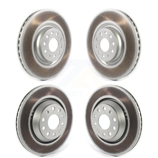 [Avant + Arrière] Kit de disque (revêtu) de frein pour Volkswagen GTI Audi Golf R S3 Q3 Arteon A3 Quattro KG-101277
