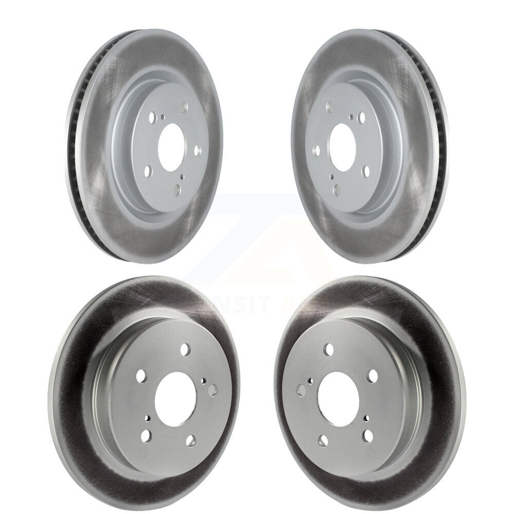 [Avant + Arrière] Kit de disque (revêtu) de frein pour Toyota Camry RAV4 Lexus ES350 Avalon ES300h UX250h UX200 C-HR Venza ES250 Corolla Cross KG-101297