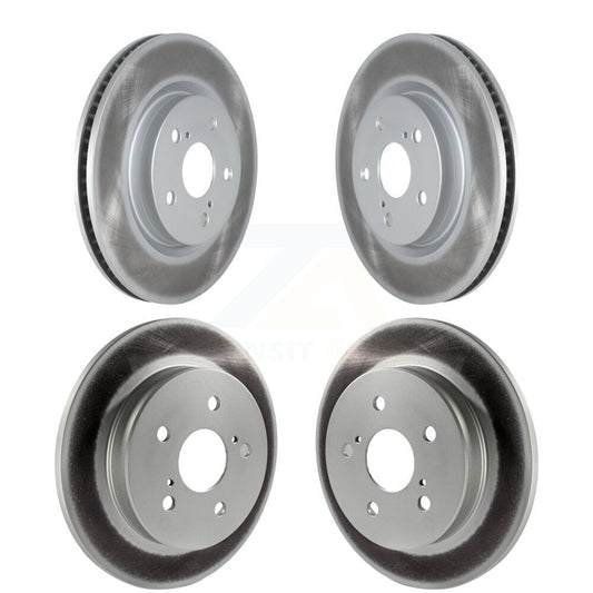 [Avant + Arrière] Kit de disque (revêtu) de frein pour Toyota Camry RAV4 Lexus ES350 Avalon ES300h UX250h UX200 C-HR Venza ES250 Corolla Cross KG-101297