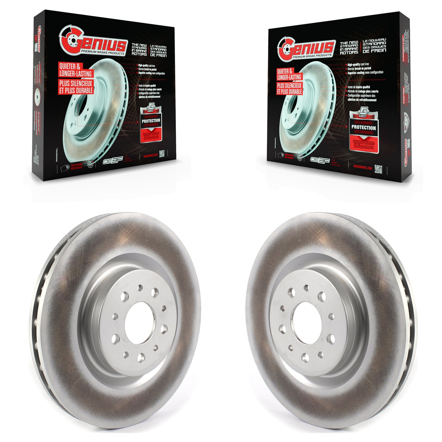 [Avant] Kit de disque (revêtu) de frein pour 2015-2022 Ram ProMaster City KG-101318
