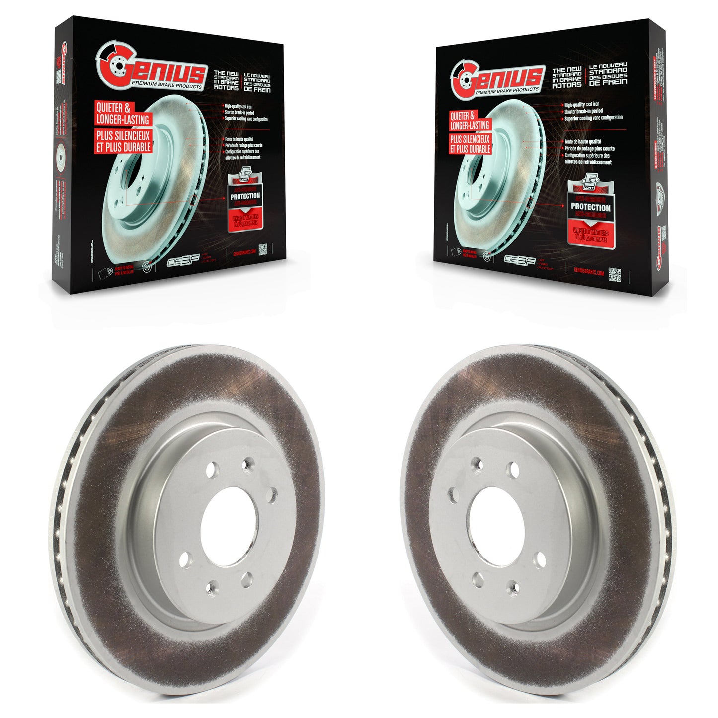 [Avant] Kit de disque (revêtu) de frein pour Kia Rio Hyundai Accent KG-101326