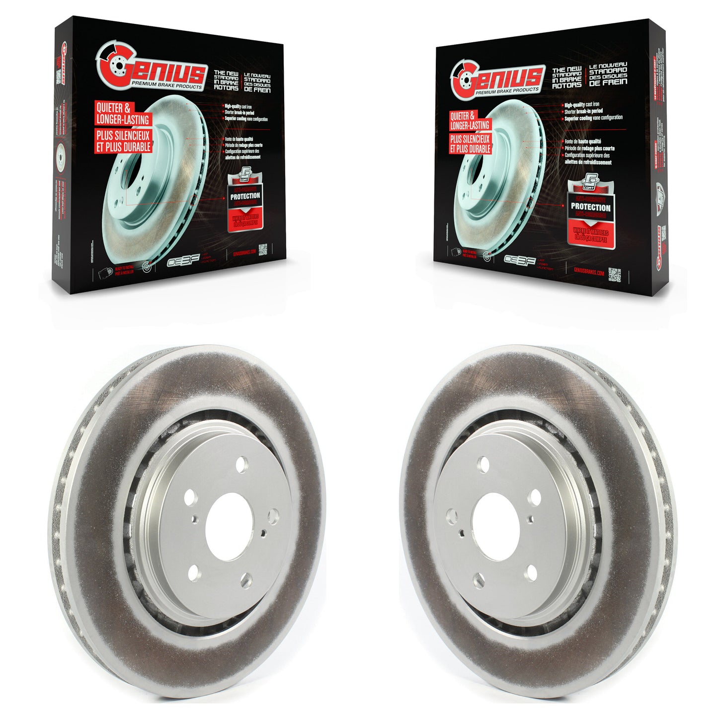 [Avant] Kit de disque (revêtu) de frein pour Lexus RX350 RX450h Toyota RX350L Camry RX450hL Avalon Crown NX250 NX350 NX350h KG-101331