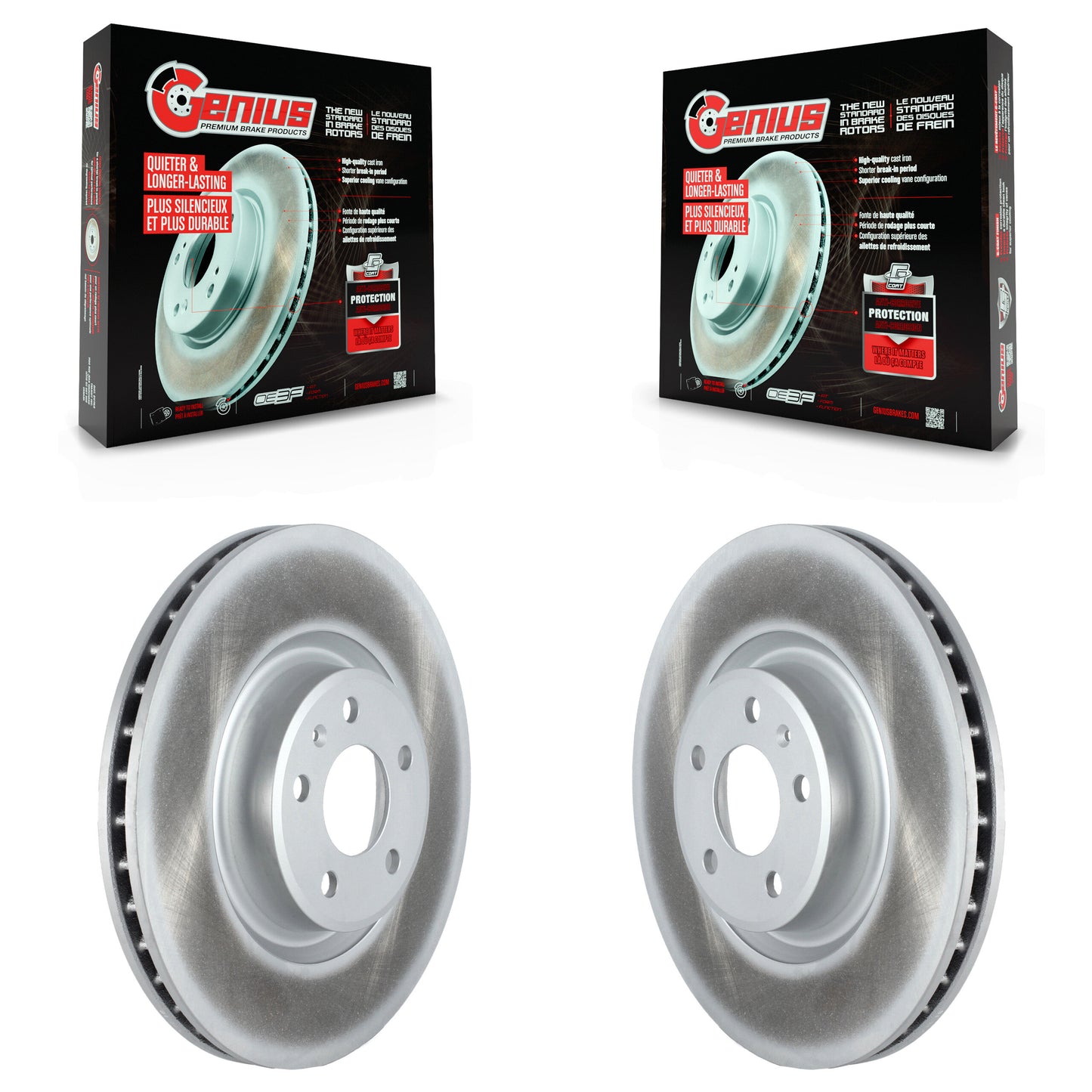 [Avant] Kit de disque (revêtu) de frein pour Audi Q5 A4 A5 Quattro A6 Sportback allroad KG-101335