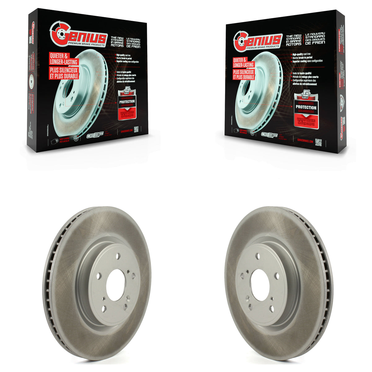 [Avant] Kit de disque (revêtu) de frein pour Honda CR-V Accord Acura Civic Integra KG-101336