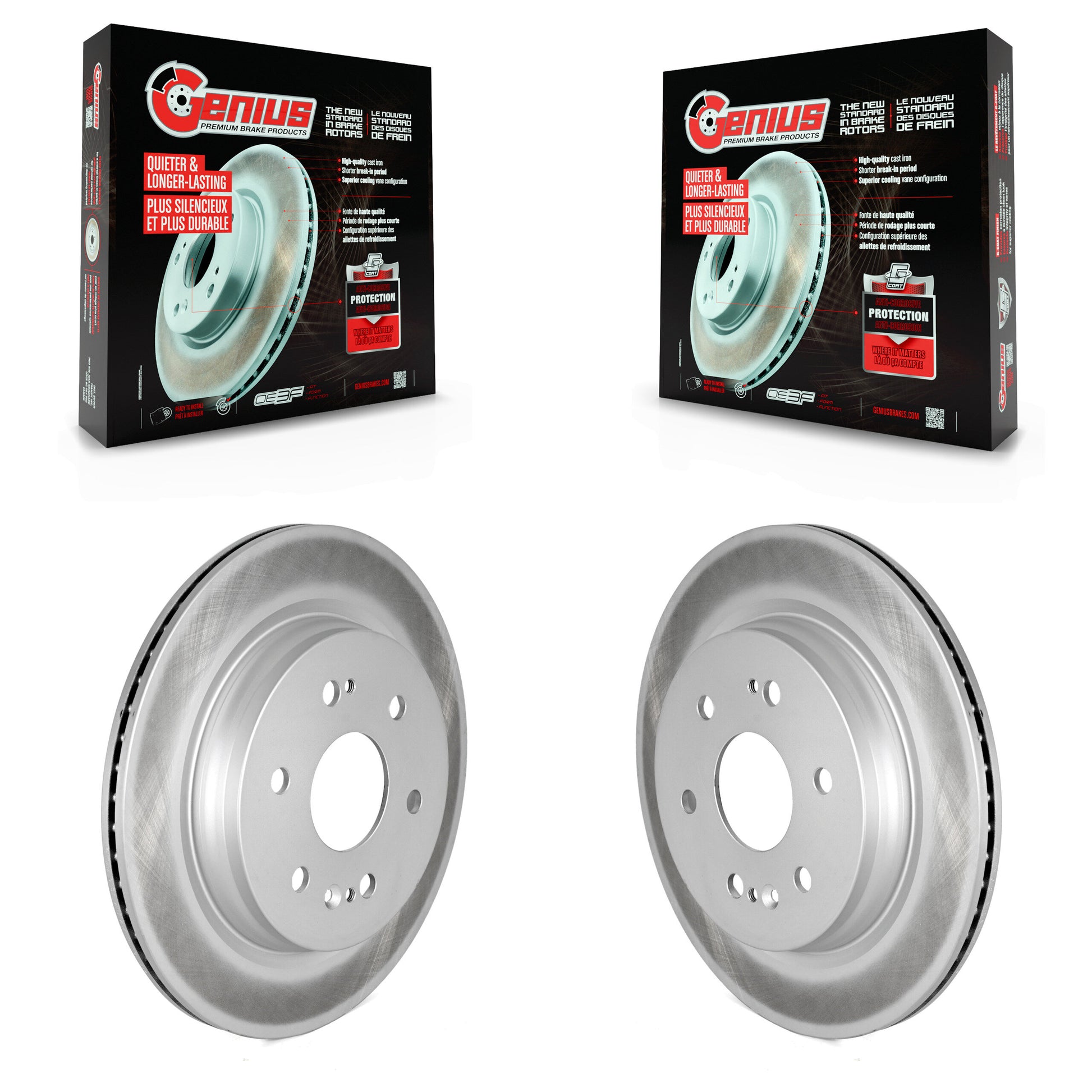 [Arrière] Disque de frein pour GMC Chevrolet Silverado 1500 Sierra Limited Yukon Tahoe XL KG-101352