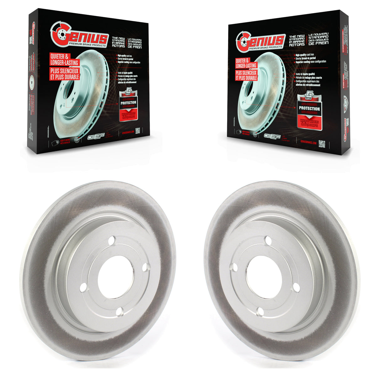 [Arrière] Kit de disque (revêtu) de frein pour 2018-2022 Ford EcoSport AWD KG-101356