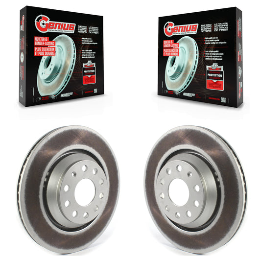 [Arrière] Kit de disque (revêtu) de frein pour Volkswagen Atlas CC Passat GTI Audi Golf R S3 Q3 A3 Arteon R32 RS3 TTS Quattro TT RS Cross Sport KG-101360