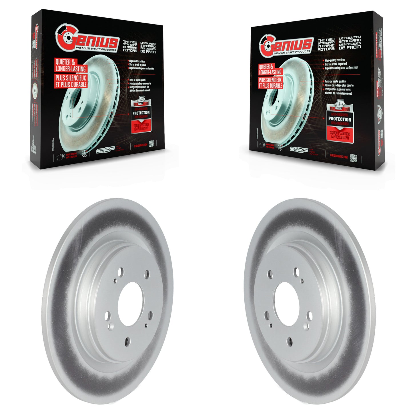 [Arrière] Kit de disque (revêtu) de frein pour 2018-2023 Honda Odyssey KG-101373