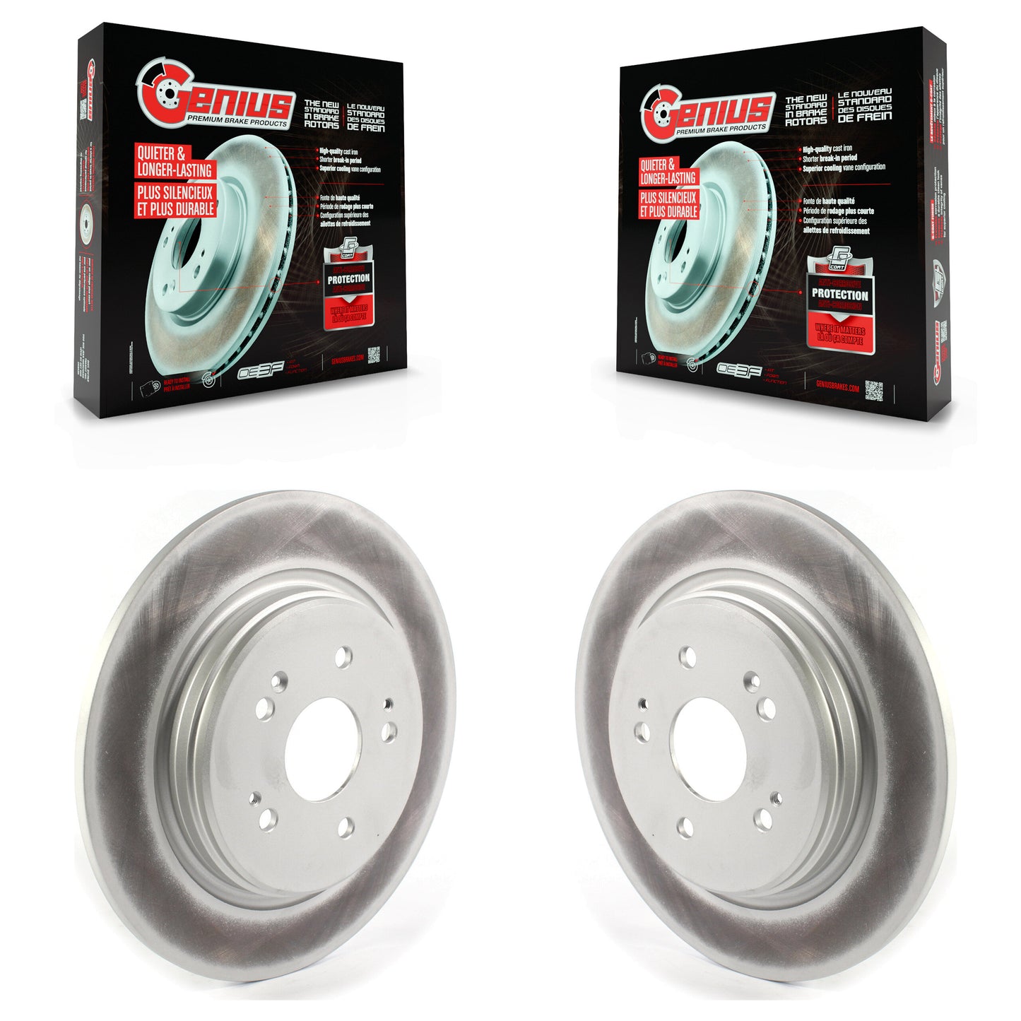 [Arrière] Kit de disque (revêtu) de frein pour 2019-2023 Acura RDX KG-101376