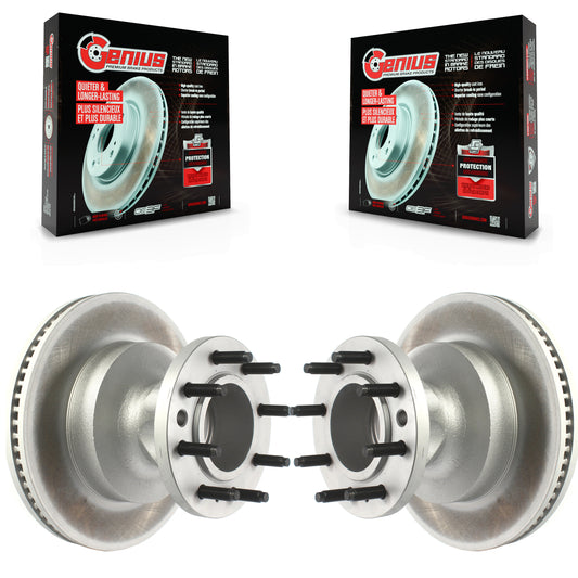 [Avant] Kit d'ensemble disque (revêtu) de frein à disque (revêtu) et moyeu pour Ford E-350 Super Duty E-450 Econoline KG-101383
