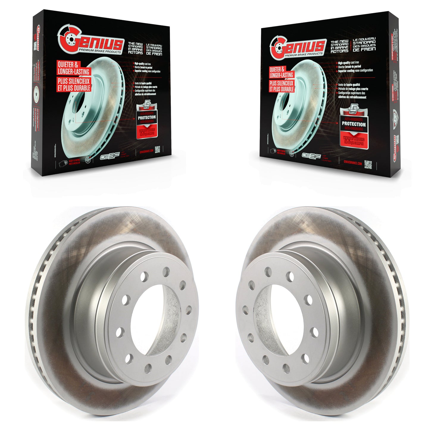 [Avant] Kit de disque (revêtu) de frein pour Ram 5500 Dodge Sterling Truck 4500 Bullet 45 55 KG-101390