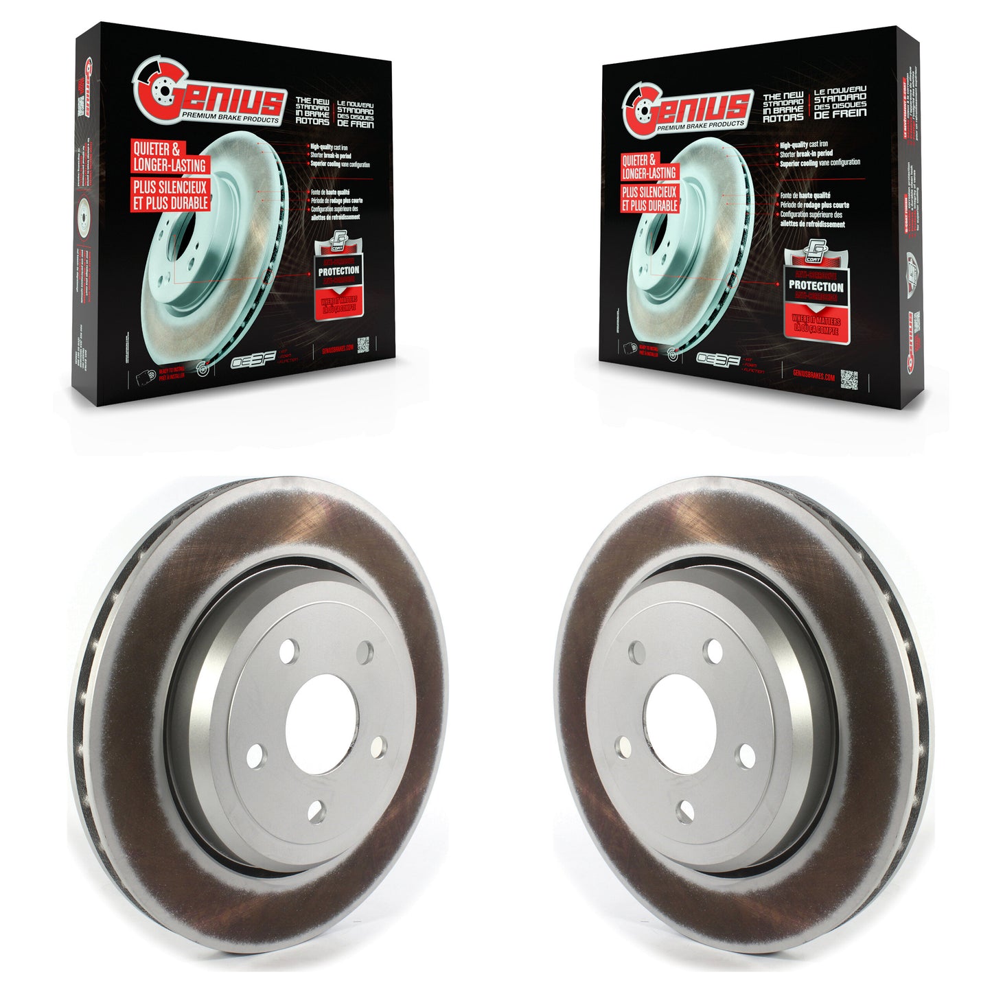 [Arrière] Kit de disque (revêtu) de frein pour Jeep Grand Cherokee Dodge Durango KG-101394