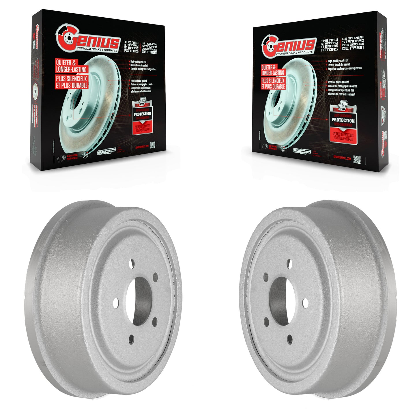 [Arrière] Kit de Tambour de frein pour Ford Ranger Mazda Explorer B3000 F-150 B2500 F-100 B4000 B2300 Navajo KG-101399