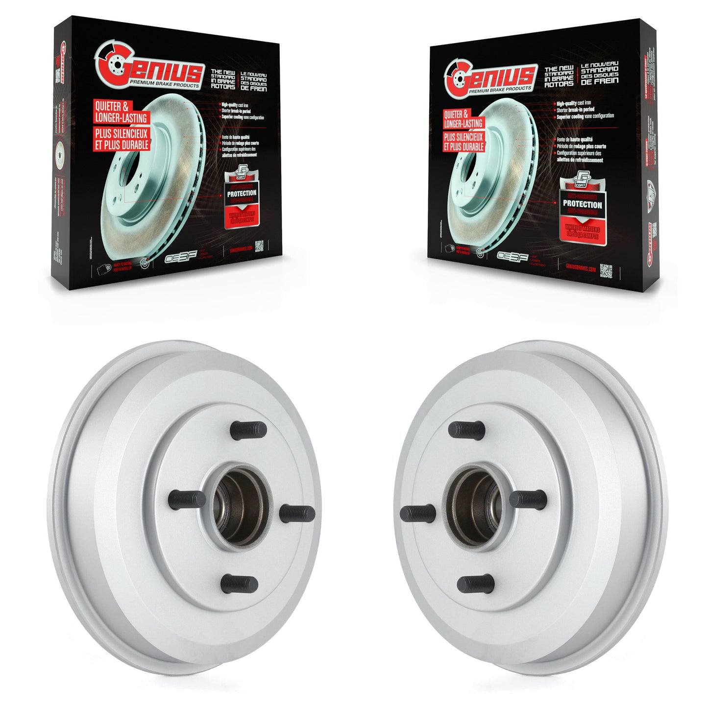 [Arrière] Kit de Tambour de frein pour 2000-2008 Ford Focus Wheel Bearing Includes KG-101402