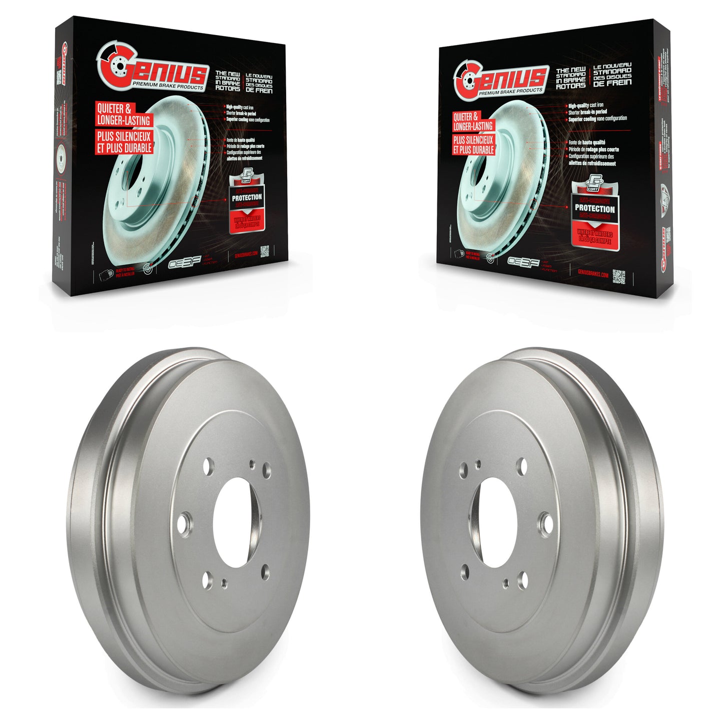 [Arrière] Kit de Tambour de frein pour Nissan Sentra Versa Cube KG-101404