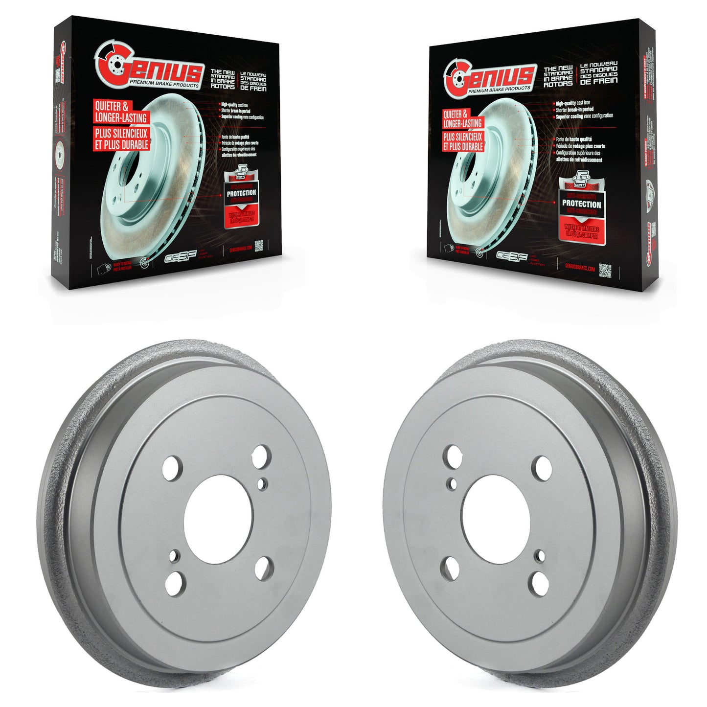 [Arrière] Kit de Tambour de frein pour 2000-2005 Toyota Echo KG-101415