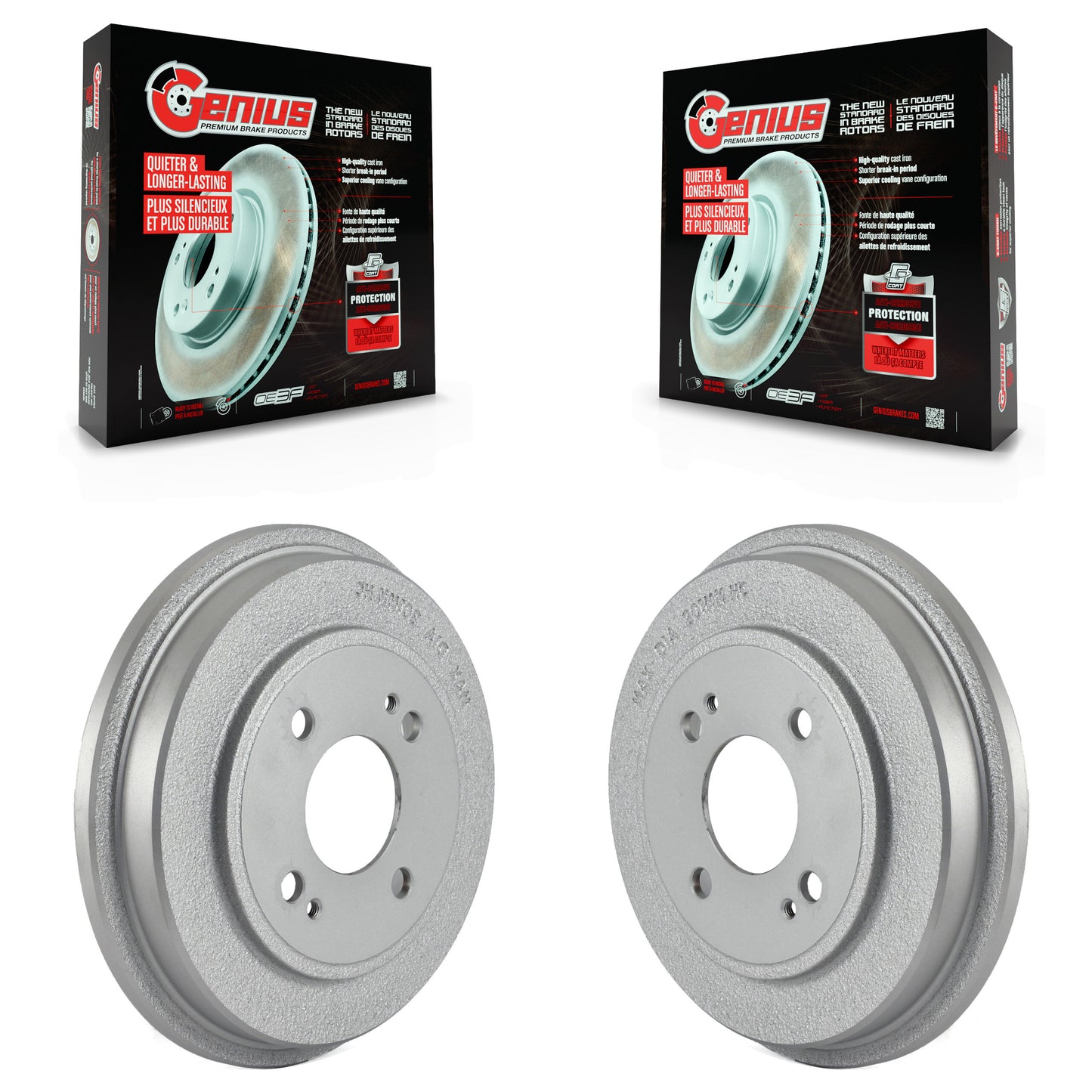 [Arrière] Kit de Tambour de frein pour Honda Civic Fit Insight KG-101418