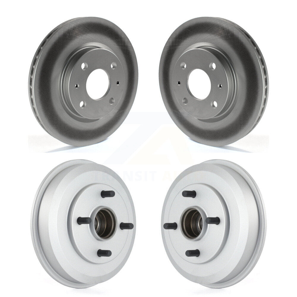 [Avant + Arrière] Kit d'ensemble disque de frein à disque et moyeu pour 2008 Ford Focus Wheel Bearing Includes KG-101432