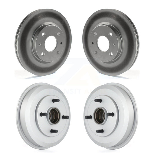 [Avant + Arrière] Kit d'ensemble disque de frein à disque et moyeu pour 2008 Ford Focus Wheel Bearing Includes KG-101432