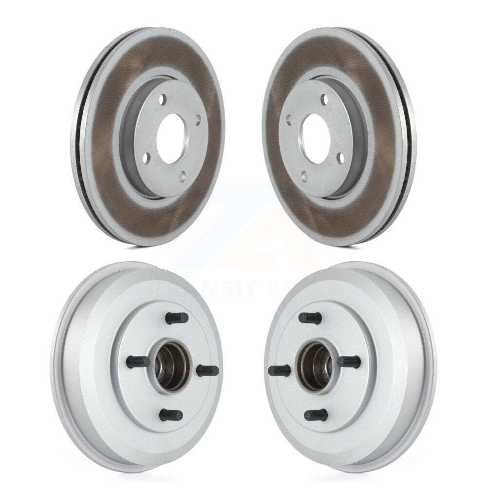 [Avant + Arrière] Kit d'ensemble disque de frein à disque et moyeu pour 2005-2007 Ford Focus Wheel Bearing Includes KG-101433