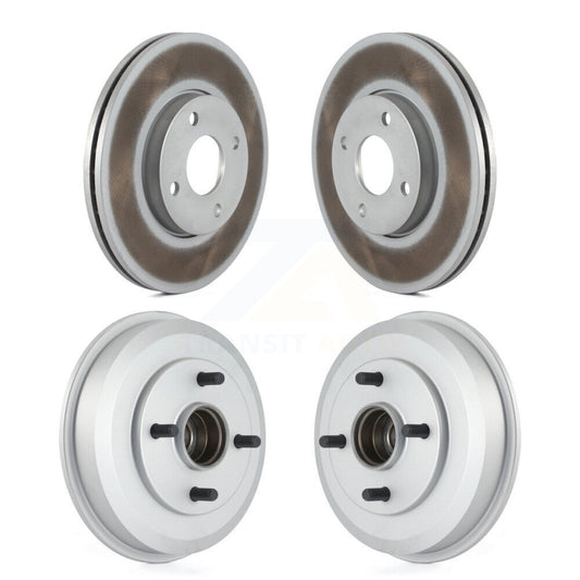 [Avant + Arrière] Kit d'ensemble disque de frein à disque et moyeu pour 2005-2007 Ford Focus Wheel Bearing Includes KG-101433