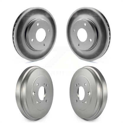 [Avant + Arrière] Kit d'ensemble disque de frein à disque et moyeu pour Nissan Sentra Versa Cube KG-101436 par Genius