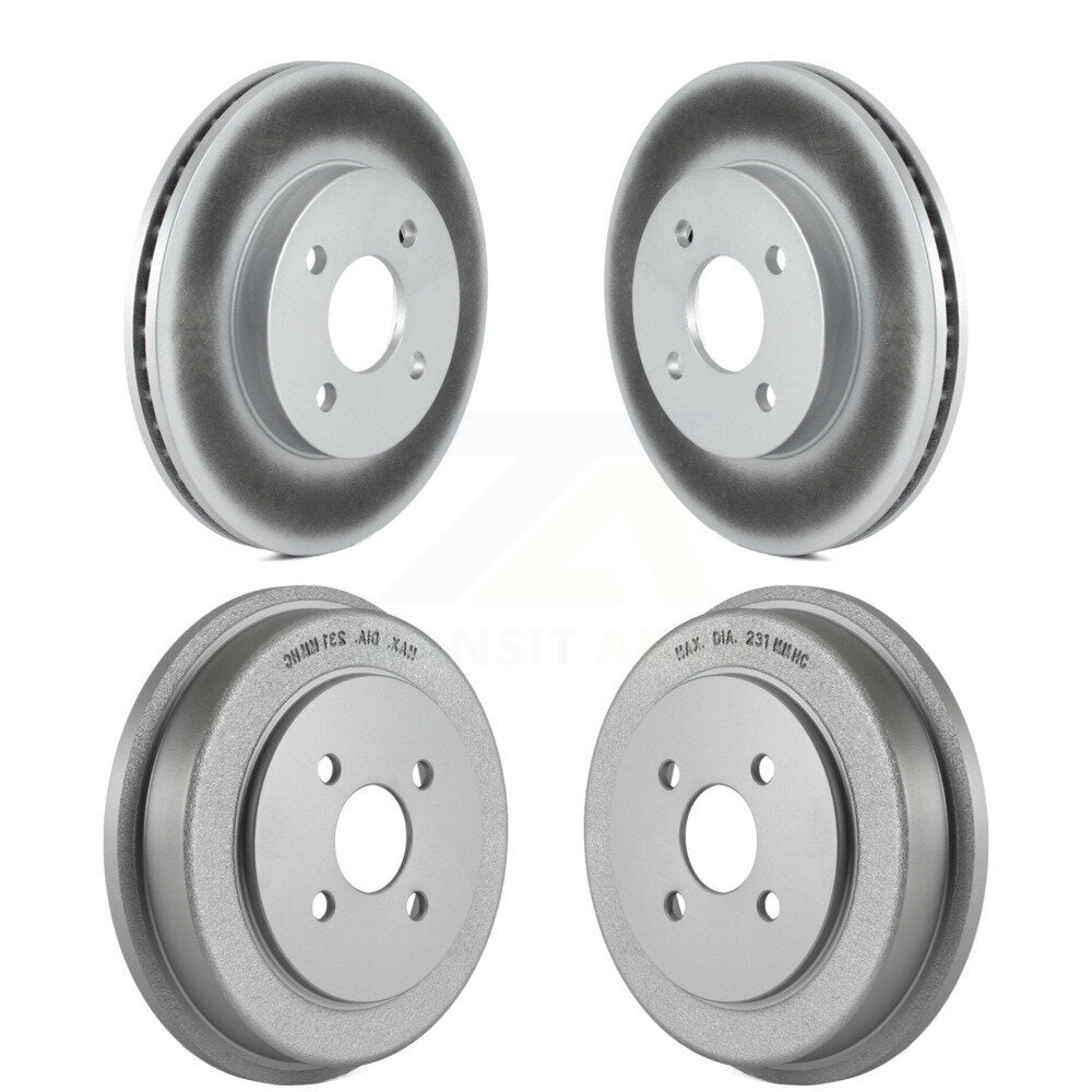 [Avant + Arrière] Kit d'ensemble disque de frein à disque et moyeu pour Chevrolet Cobalt Saturn Ion Pontiac G5 Pursuit KG-101443
