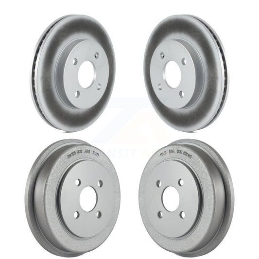 [Avant + Arrière] Kit d'ensemble disque de frein à disque et moyeu pour Chevrolet Cobalt Saturn Ion Pontiac G5 Pursuit KG-101443