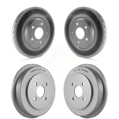 [Avant + Arrière] Kit d'ensemble disque de frein à disque et moyeu pour 2006 Pontiac Pursuit avec Brakes KG-101448