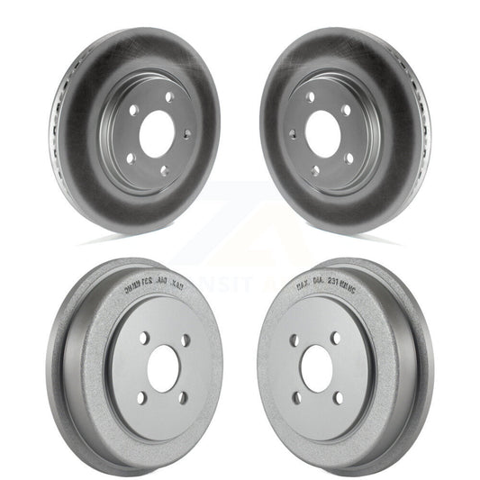 [Avant + Arrière] Kit d'ensemble disque de frein à disque et moyeu pour 2006 Pontiac Pursuit avec Brakes KG-101448